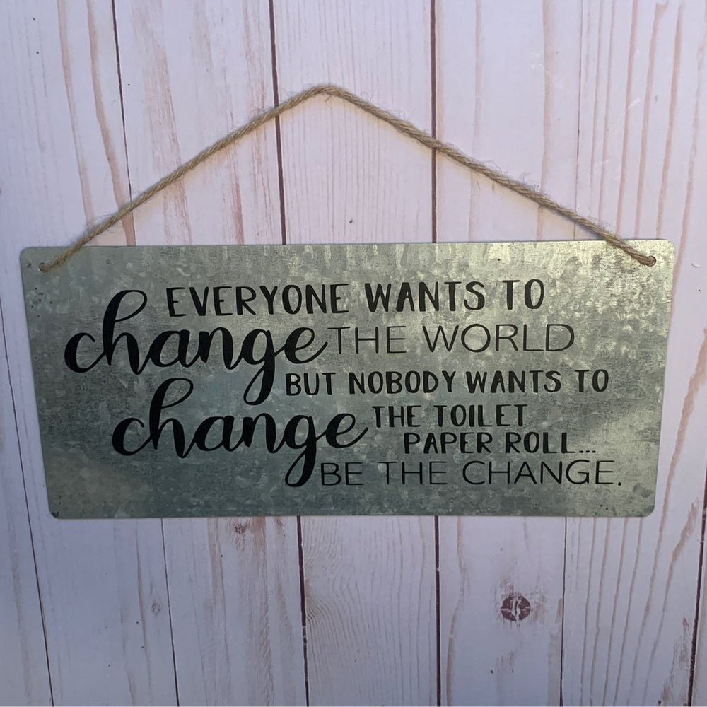 Galvanized Metal Sign - Picture 2 of 2